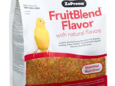 ZuPreem FriutBlend withNatural Fruit Flavors Pellet Bird Food for Very Small Birds (Canary and Finch) - 10 lbs For Cheap