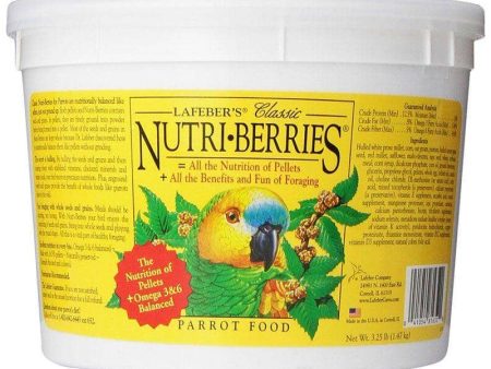 Lafeber Classic Nutri-Berries Parrot Food - 3.25 lb Bucket Discount