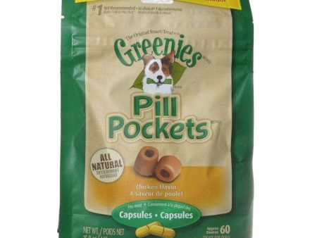 Greenies Pill Pocket Chicken Flavor Dog Treats - Large - 60 Treats (Capsules) Online Sale