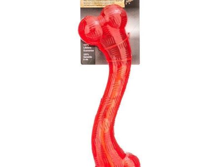 Spot Play Strong Rubber Stick Dog Toy - Red - 12  Long Cheap