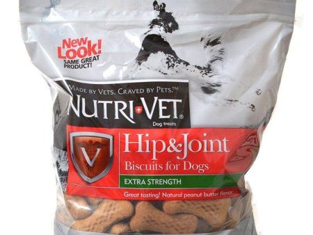 Nutri-Vet Hip & Joint Biscuits for Dogs - Extra Strength - 6 lbs Supply