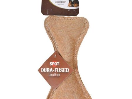 Spot Dura-Fused Leather Bone Dog Toy - 9  Long Hot on Sale