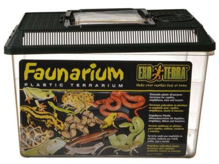 Exo-Terra Faunarium Plastic Terrarium - Medium - (12 L x 7.5 W x 8 H) Discount