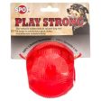 Spot Play Strong Rubber Ball Dog Toy - Red - 3.75  Diameter For Sale