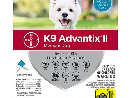 K9 Advantix II Flea & Tick Treatment for Dogs 11-20 LB Online