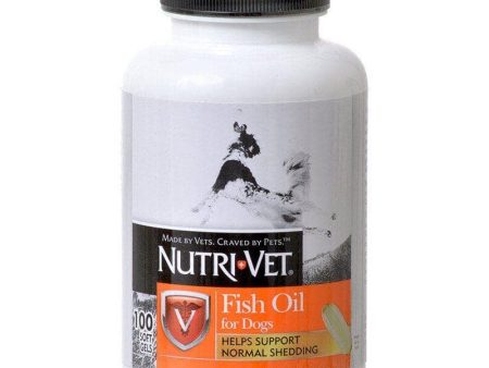 Nutri-Vet Fish Oil Softgels for Dogs - 100 Softgels For Discount