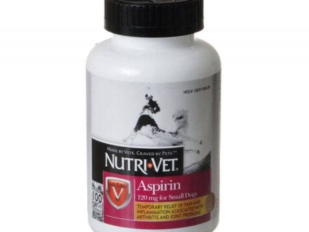 Nutri-Vet Aspirin for Dogs - Small Dogs under 50 lbs - 100 Count (120 mg) Online