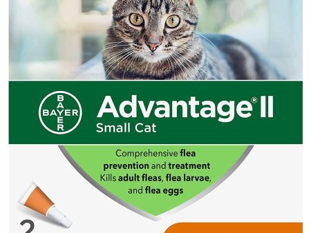 Advantage II Flea and Lice Treatment Cats Under 9 LB SMALL CAT Online now