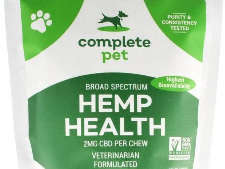 Complete Pet Hemp Health CBD Dog Chews - 30 count Supply