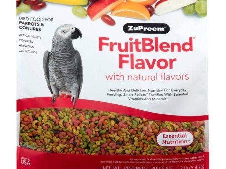 ZuPreem FruitBlend Flavor Bird Food for Parrots & Conures - 12 lbs For Discount