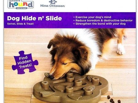 Outward Hound Nina Ottoson Dog Hide-N-Slide Composite Dog Game - 1 count Supply