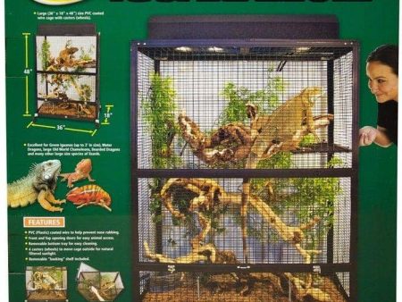 Zoo Med ReptiBreeze IguanArium Habitat - Large - 36 L x 18 W x 48 H Cheap