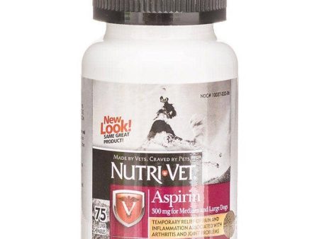 Nutri-Vet Aspirin for Dogs - Large Dogs over 50 lbs - 75 Count (300 mg) For Cheap