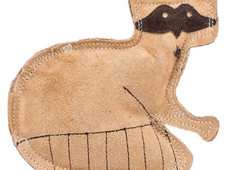 Spot Dura-Fused Leather Raccoon Dog Toy - 8  Long x 7  High Hot on Sale